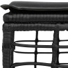 Pouf de Jardin Noir polyrotin 635782635782