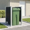 Clôture de poubelle Gris 85 x 85 x 115 cm Aluminium et WPC 635784635784