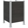 Clôture de poubelle Gris 85 x 85 x 115 cm Aluminium et WPC 635784635784