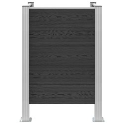 Clôture de poubelle Gris 85 x 85 x 115 cm Aluminium et WPC 635784635784