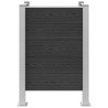 Clôture de poubelle Gris 85 x 85 x 115 cm Aluminium et WPC 635784635784