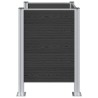 Clôture de poubelle Gris 85 x 85 x 115 cm Aluminium et WPC 635784635784