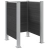 Clôture de poubelle Gris 85 x 85 x 115 cm Aluminium et WPC 635784635784