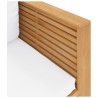 Fauteuil de jardin avec coussins crème Bois de teck massif 635791635791