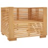 Fauteuil de jardin avec coussins crème Bois de teck massif 635791635791