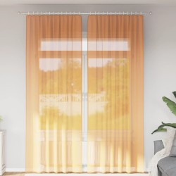Rideaux en voile à œillets 2 pcs orange 635792635792
