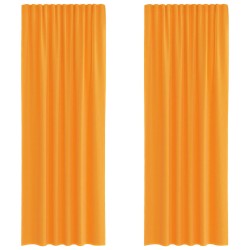 Rideaux en voile à œillets 2 pcs orange 635792635792
