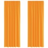 Rideaux en voile à œillets 2 pcs orange 635792635792