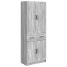 Ensemble de Meubles 2 pcs Sonoma gris Bois d'ingénierie 635795635795