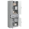 Ensemble de Meubles 2 pcs Sonoma gris Bois d'ingénierie 635795635795
