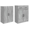 Ensemble de Meubles 2 pcs Sonoma gris Bois d'ingénierie 635795635795