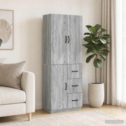 Ensemble de Meubles 2 pcs Sonoma gris Bois d'ingénierie 635797635797