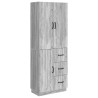 Ensemble de Meubles 2 pcs Sonoma gris Bois d'ingénierie 635797635797