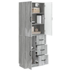 Ensemble de Meubles 2 pcs Sonoma gris Bois d'ingénierie 635797635797