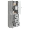 Ensemble de Meubles 2 pcs Sonoma gris Bois d'ingénierie 635797635797