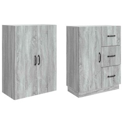 Ensemble de Meubles 2 pcs Sonoma gris Bois d'ingénierie 635797635797