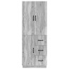 Ensemble de Meubles 2 pcs Sonoma gris Bois d'ingénierie 635797635797