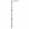Paroi de douche à l'italienne avec verre trempé Noir 80x195 cm 635799635799