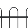 Clôture de jardin avec arceau en acier 359 x 150 cm Noir 635801635801