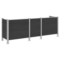 Clôture de poubelle Gris 315 x 85 x 115 cm Aluminium et WPC 635805635805