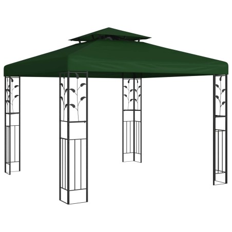 Pavillon 3 x 3 x 2,68 m Vert Polyester et Acier 635806635806