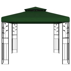 Pavillon 3 x 3 x 2,68 m Vert Polyester et Acier 635806635806