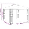 Pavillon 3 x 3 x 2,68 m Vert Polyester et Acier 635806635806