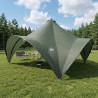Tente de fête Vert armée 400 x 400 x 320 cm Polyester et Acier 635809635809