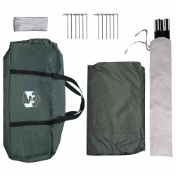 Tente de fête Vert armée 400 x 400 x 320 cm Polyester et Acier 635809635809