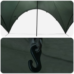 Tente de fête Vert armée 500 x 500 x 350 cm Polyester et Acier 635811635811