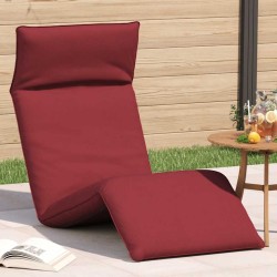 Transat pliant rouge vin 175 x 54 x 8,5 cm tissu Oxford 635818635818