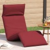 Transat pliant rouge vin 175 x 54 x 8,5 cm tissu Oxford 635818635818
