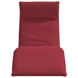 Transat pliant rouge vin 175 x 54 x 8,5 cm tissu Oxford 635818635818