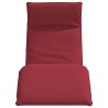 Transat pliant rouge vin 175 x 54 x 8,5 cm tissu Oxford 635818635818