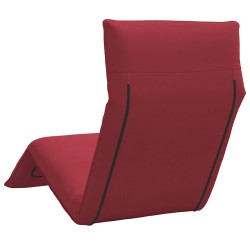 Transat pliant rouge vin 175 x 54 x 8,5 cm tissu Oxford 635818635818