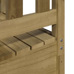 Tour de jeu Marron 52,5 x 85 x 238 cm Bois solide imprégné 635819635819