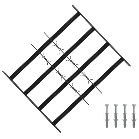 Grille de sécurité pour fenêtres avec 4 barres croisées 3 pcs 635825635825