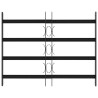 Grille de sécurité pour fenêtres avec 4 barres croisées 3 pcs 635825635825