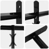 Grille de sécurité pour fenêtres avec 4 barres croisées 3 pcs 635825635825