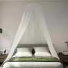 Ciel de lit anti-moustiques 3 pcs 156 mesh Blanc ⌀56 x 220 cm 635835635835