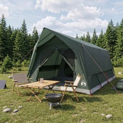 Tente tunnel Vert armée 10 personnes Polyester et Acier 635837635837