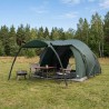 Tente tunnel Vert armée 370 x 275 x 210 cm Polyester et Acier 635838635838