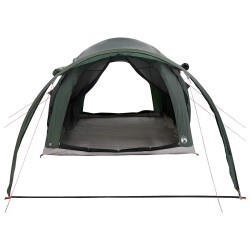 Tente tunnel Vert armée 370 x 275 x 210 cm Polyester et Acier 635838635838