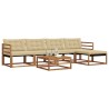 Ensemble de canapés d'extérieur 6 pcs Naturel et Beige 635841635841