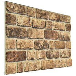 Panneaux muraux 10 pcs Sable Sombre 100 x 50 cm Mousse EPS 635842635842