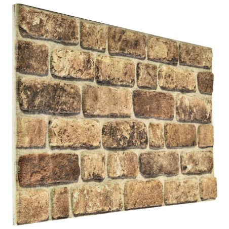 Panneaux muraux 10 pcs Sable Sombre 100 x 50 cm Mousse EPS 635842635842