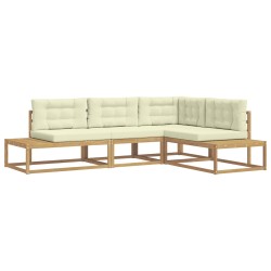 Ensemble de canapés d'extérieur Blanc 277,5 x 198,5 x 73 cm 635846635846