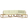 Ensemble de canapés d'extérieur Blanc 277,5 x 198,5 x 73 cm 635846635846