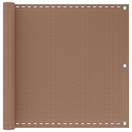 Écran de balcon Taupe 90 x 700 cm HDPE et Aluminium 635848635848