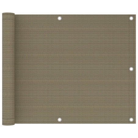Écran de balcon Taupe 75x300 cm PEHD 635849635849